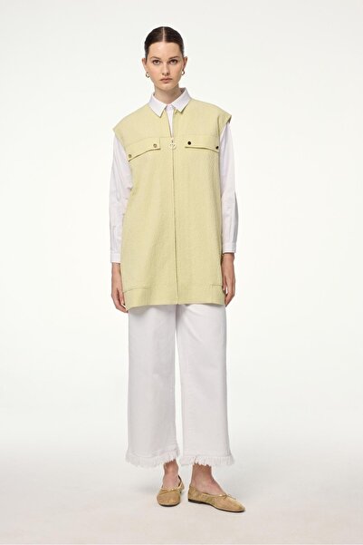 Zühre Yelekli Fıstık Yeşili İkili Takım TK-1570