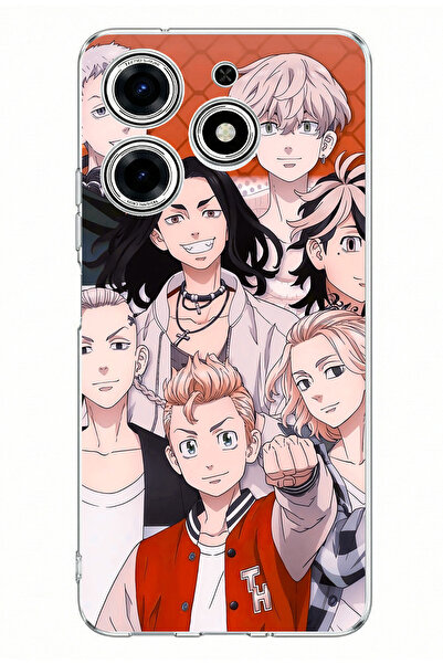 TechTree حافظة سيليكون مطبوعة بشخصيات طوكيو ريفينجرز متوافقة مع هاتف تكنو سبا...