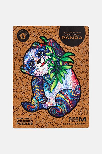 Unidragon Serious Panda Wodden Puzzle