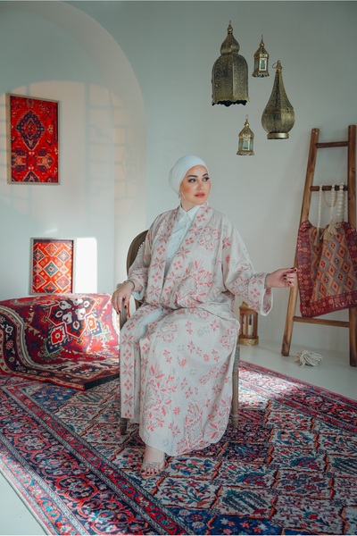 Marvella By Rasha Sand Blossom Abaya