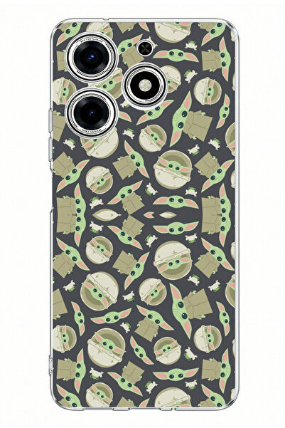 TechTree حافظة سيليكون مطبوعة على شكل ورق حائط من نوع Mini Yodas متوافقة مع ه...