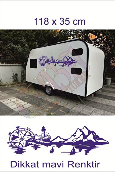 EYBA STİCKER ملصق بوصلة المنارة 118x35 سم 1 قطعة