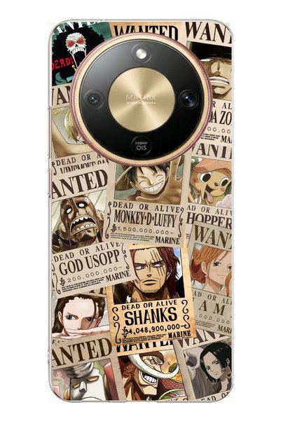 TechTree Honor Magic 8 Lite Compatible One Piece Newspaper Design Printed Sil...