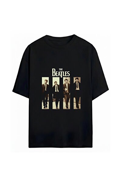 SVART WEAR The Beatles Printed Unisex Oversize 100% Cotton T-Shirt