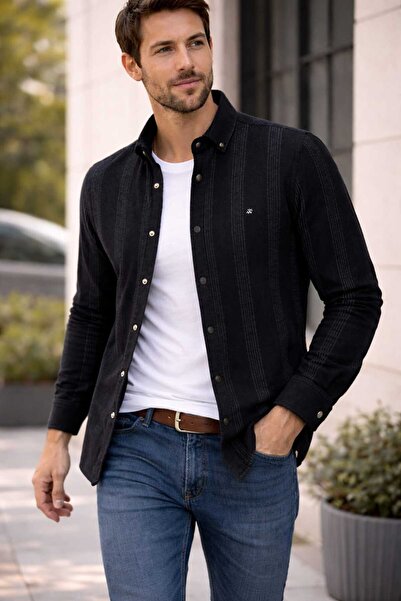 Ünal Giyim Full Winter-Weight Thick Slim Fit Lumberjack Shirt