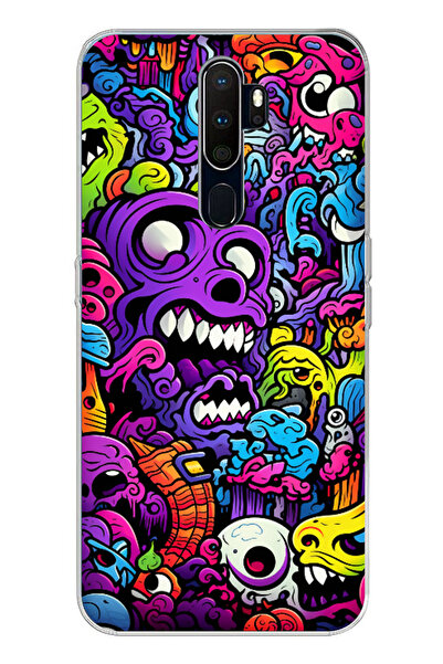 TechTree حافظة سيليكون مطبوعة من السيليكون متوافقة مع هاتف Oppo A5/A9 2020 من...