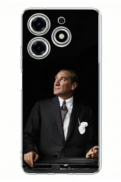 TechTree Tecno Spark 10 Pro Compatible Horizon-Facing Leader Ataturk Printed ...