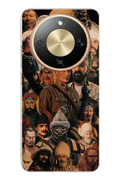 TechTree حافظة سيليكون مطبوعة بتصميم تركي كبير متوافقة مع هاتف Honor Magic 8 ...