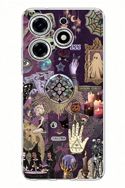 TechTree حافظة سيليكون مطبوعة بطبعة علم التنجيم من هالوين ويبيسون متوافقة مع ...