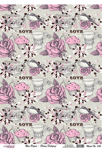 Cadence Brass Decorative Paper 29X42Cm No:Cd76