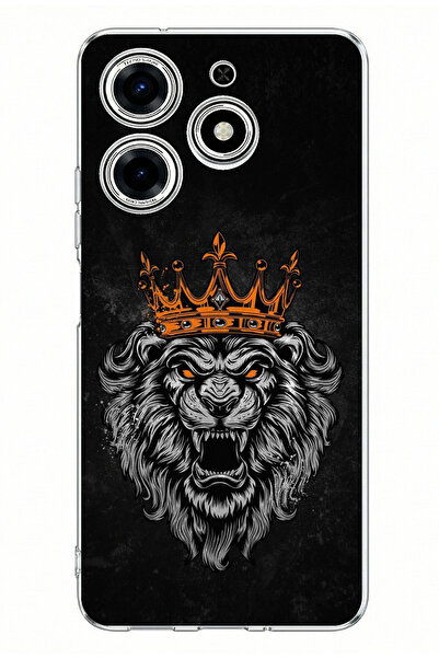 TechTree حافظة سيليكون مطبوعة بطبعة روح الذئب متوافقة مع هاتف تكنو سبارك 10 برو