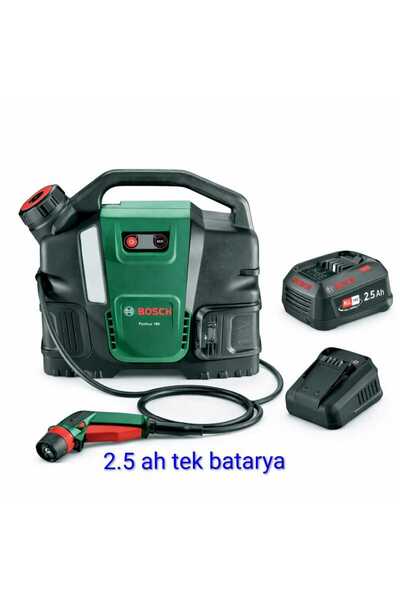 Bosch Fontus 18V -6 2.5 Ah Tek Bataryalı Şarjlı Basınçlı Yıkama Makinesi