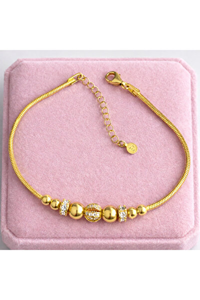 argint 925 14k gold plated bracelet