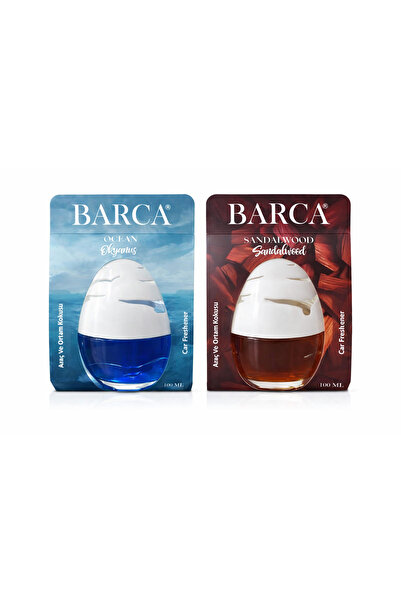 Barca Sandalwood + Ocean Araç ve Ortam Kokusu İkili Set 100 ml + 100 ml Car F...