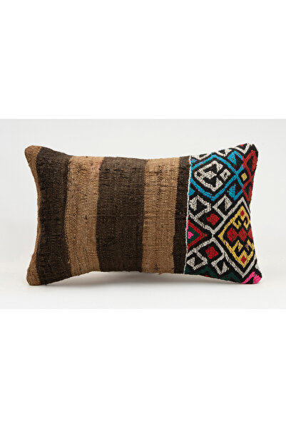 Kilim Whole Sale غطاء وسادة عتيق مصنوع يدويًا من الكليم والصوف، مقاس 30x50 سم