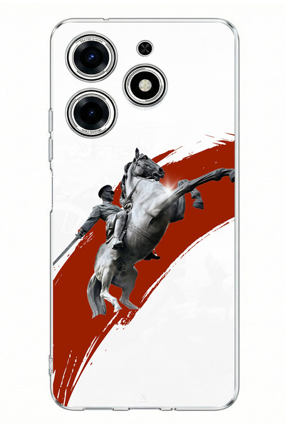 TechTree حافظة سيليكون مطبوعة بتصميم حصان مصابحوم وتفاصيل حصان مصبوغ متوافقة ...