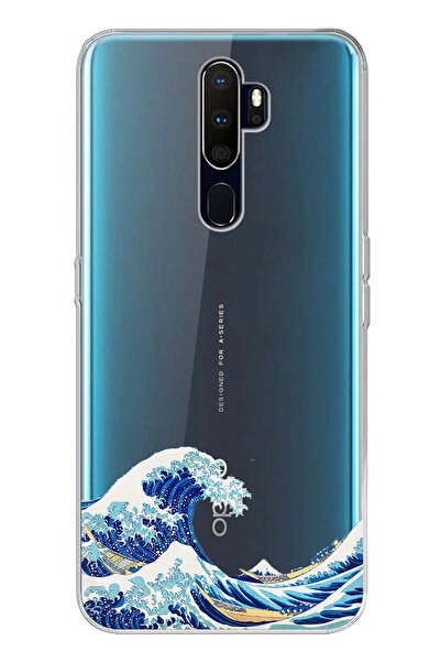 TechTree حافظة سيليكون مطبوعة بتصميم موجة كاناجاوا أوكي نامي أورا متوافقة مع ...