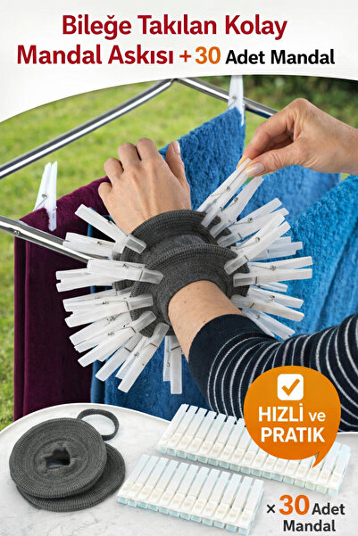 Binbirreyon Latch Holder with Soft Wrist Strap and 30 Pieces Latches Set Dh141