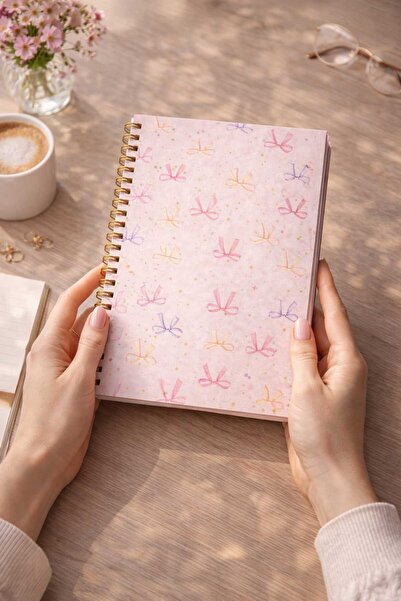 NİORE A5 Sipiralli 4’lü Defter Seti Sevimli & Romantik Konsept 160 sayfa