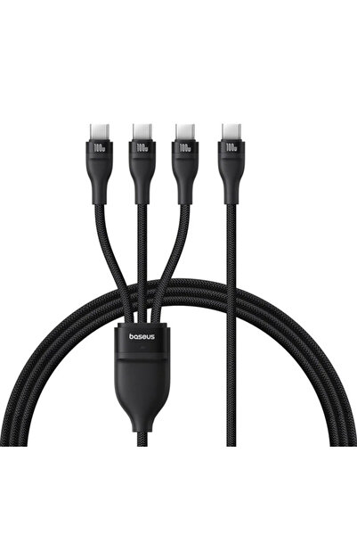 Baseus Type-C 3 in 1 Data Cable 100W, 1.5m, Black