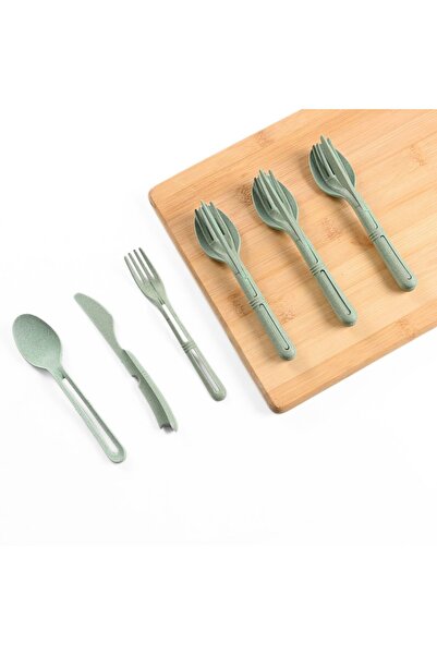 REuse Set Tacamuri Reutilizabile | Furculita, Lingura si Cutit |Set de 3| Cel...