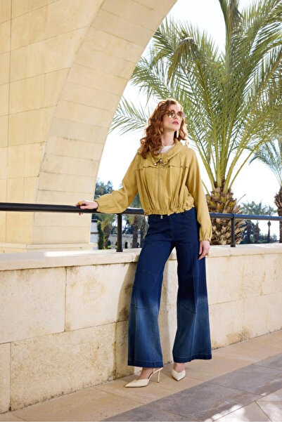 MissWhence Lycra Jeans Trousers Navy Blue 37100