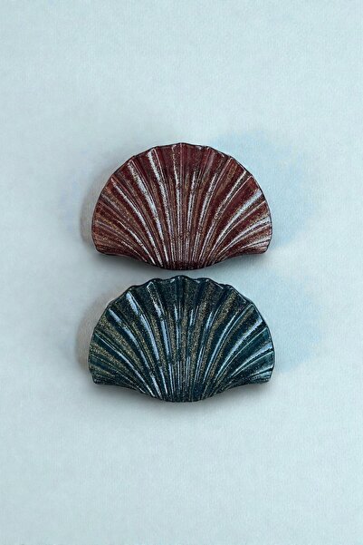 VERA HOUSE Glittery Mussel Model 2-Piece Hair Clip - Glittery Mussel Women's ...