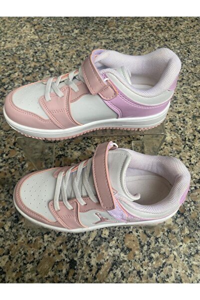 Metin Ayakkabı White and Pink Outer Material, Leather Strap, Orthopedic and N...