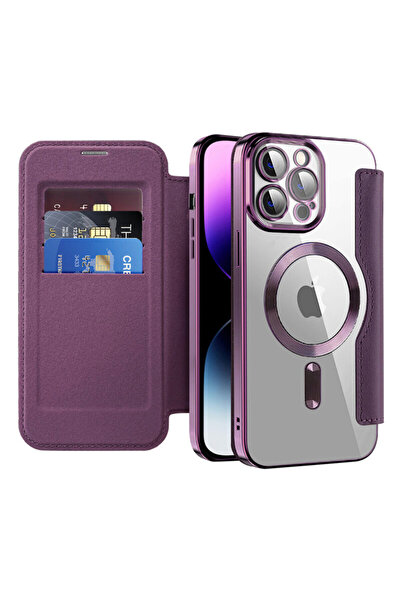 Techsuit Husă SmartMag pentru iPhone 14 Pro Max, violet