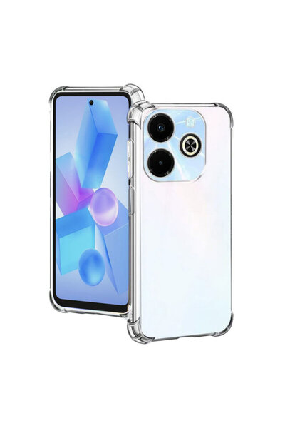 Techsuit Carcasă din silicon transparentă rezistentă la șocuri pentru Infinix...