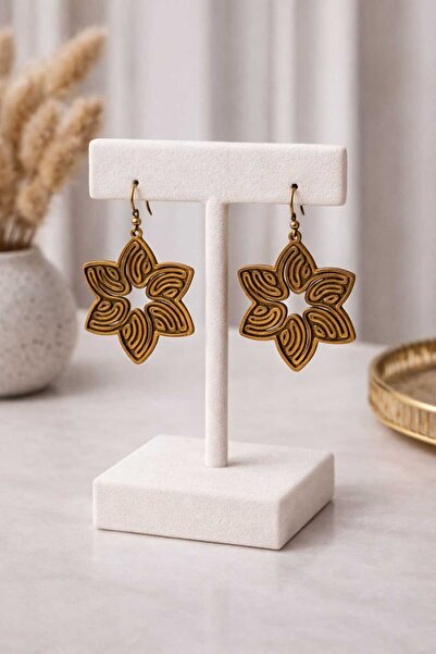 Onflow Vintage Floral Pattern Dangle Earrings – Bohemian Style Large Decorati...