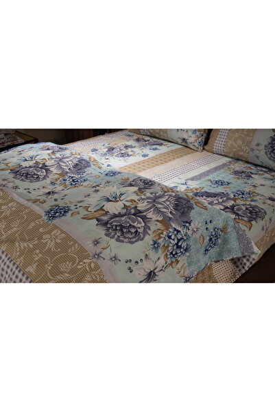 Tfnhometr Floral Duvet Cover Set in Blue Color Tones