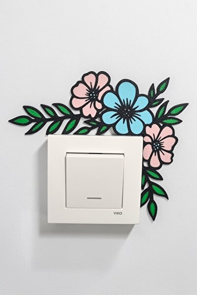 tredblock Prizzy Dekoratif Çiçekli Priz Çerçevesi - Yaz Temalı Priz Süsü