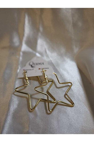 QERMA Steel Gold Color Trend Women Vintage Patterned Modern Design Y2K Earrin...