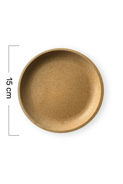 COMPOSTware Rice Bran Plates | 15 cm | Sustainable and Compostable | Set of 10
