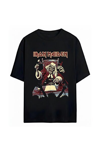 SVART WEAR Μπλουζάκι Iron Maiden με στάμπα, unisex, oversize, 100% βαμβάκι