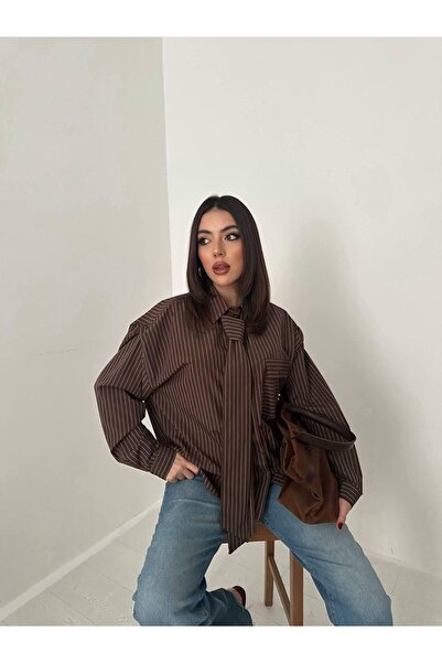 Ekim Store Tie-Dyed Padded Striped Poplin Shirt