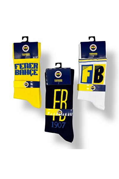 Fenerbahçe Licensed Adult 3 Pair Socks Fb23070-1