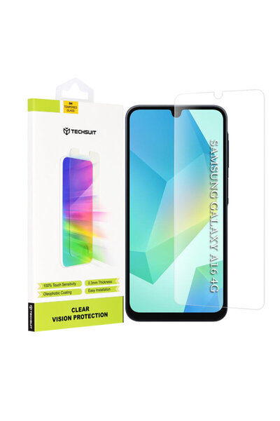 Techsuit Стъкло за Samsung Galaxy A16 с прозрачно покритие