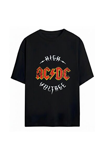 SVART WEAR AC&DC majica sa printom, unisex, oversize, 100% pamuk