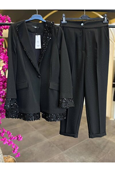 my312 - TAŞLI YAKA DETAYLI TAKIM