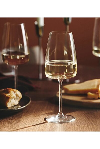 IKEA QUİCK 2 Adet Kristalin Şarap Kadehi Yükseklik 23 Cm 2'li Set Beyaz Şarap...