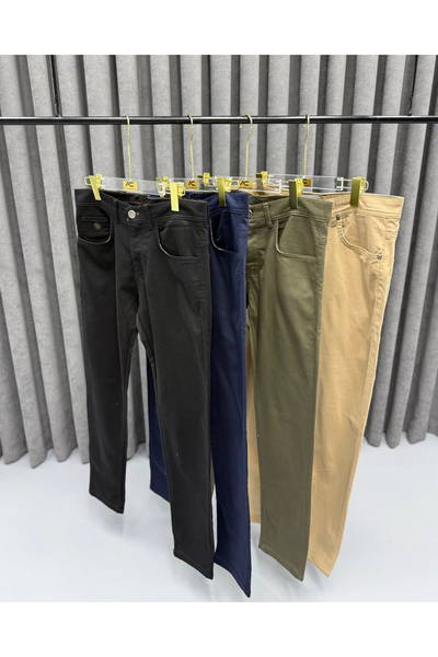 Avni Ceylan Men's Modern Fit Summer Linen Trousers