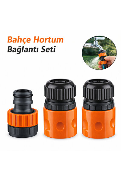 1/2" Hose Faucet Connection Adapter (2 Pieces) + 1/2-3/4" Faucet Adapter Garden Irrigation Apparatus