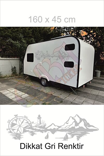 EYBA STİCKER ملصق بوصلة المنارة 230x65 سم 1 قطعة