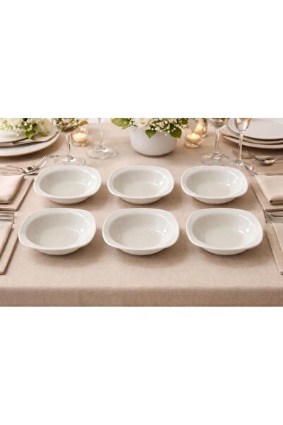 Kütahya Porselen Prism 6-piece soup set - pearl cream