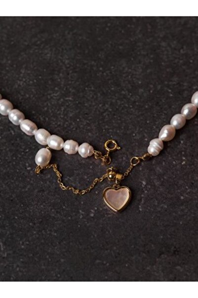 OEM Lady heart pearl necklace