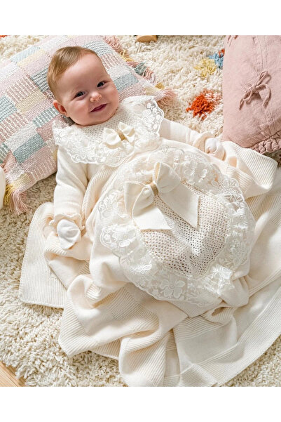 LisaLoom Naturel 5’li Organik Pamuk Hastane Çıkış Seti Premium Organic Cotton...