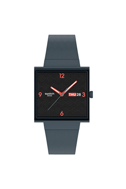 Swatch SO34M701 Squared Off Unisex Kol Saati
