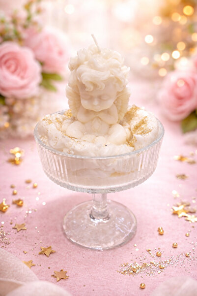 Hugo`s Tree Scented candle, angel in crystal glass